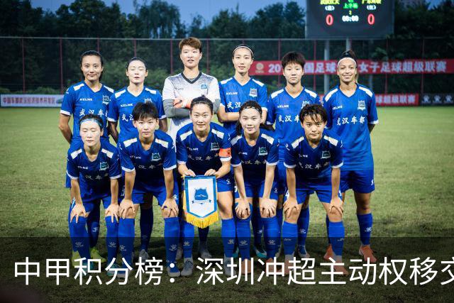 中甲积分榜：深圳冲超主动权移交广西，无锡赢德比，佛山18轮不胜